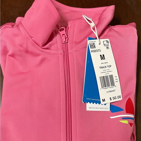 NWT adidas ORIGINALS Adicolor Track Top Pink - Picture 5 of 6